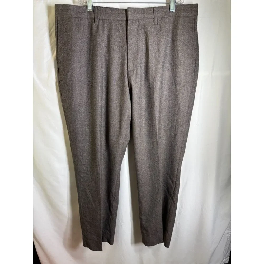 Banana Republic Men’s Brown 100% Wool Dress Pants 36x30 Standard Fit